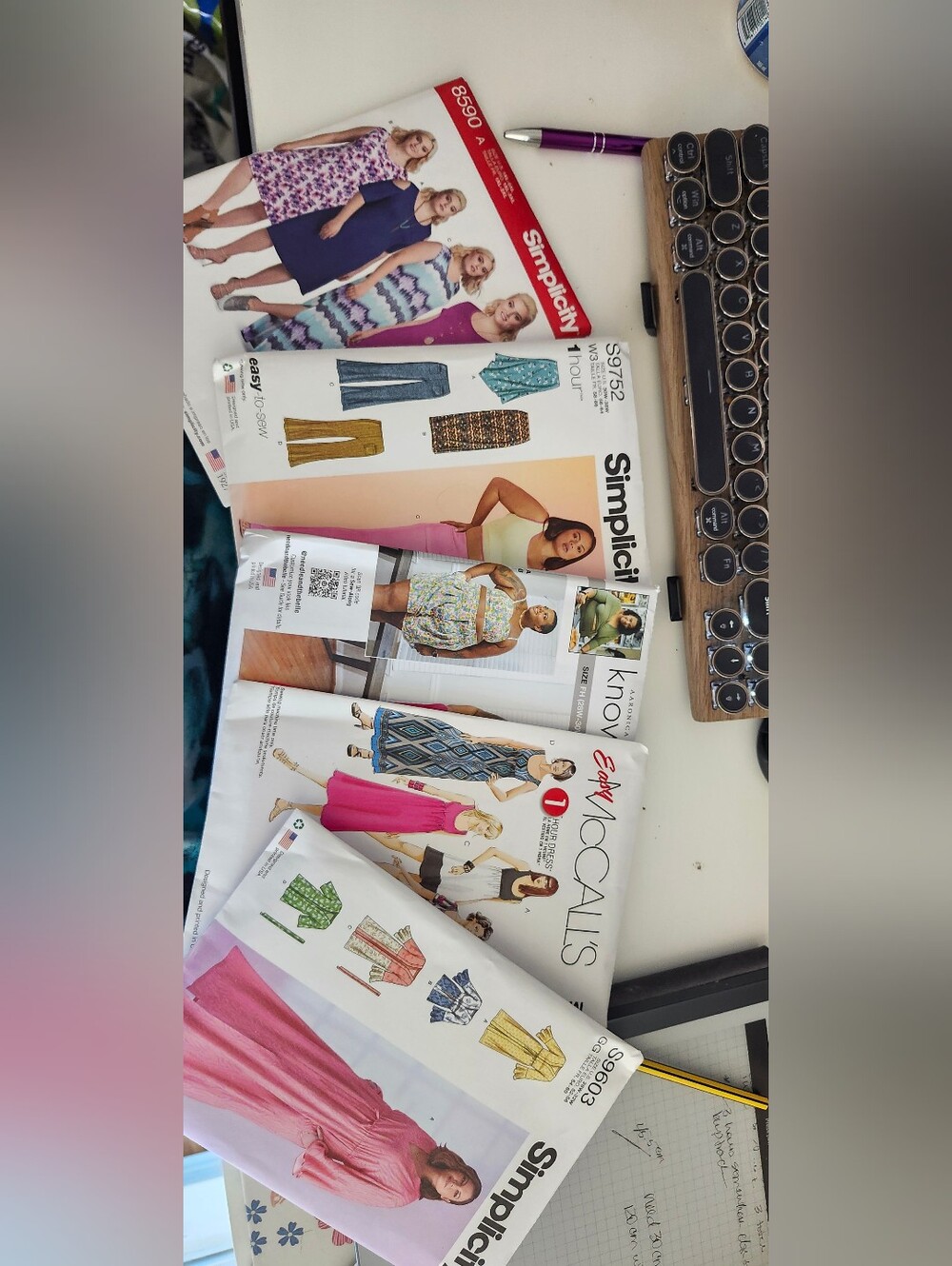 Plus sized sewing patterns - never used